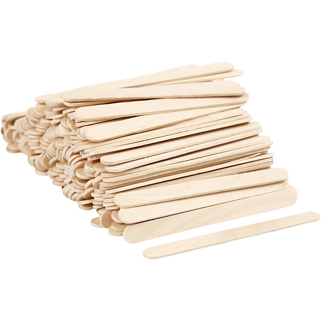 Wooden Craft Sticks, 200 pcs.
