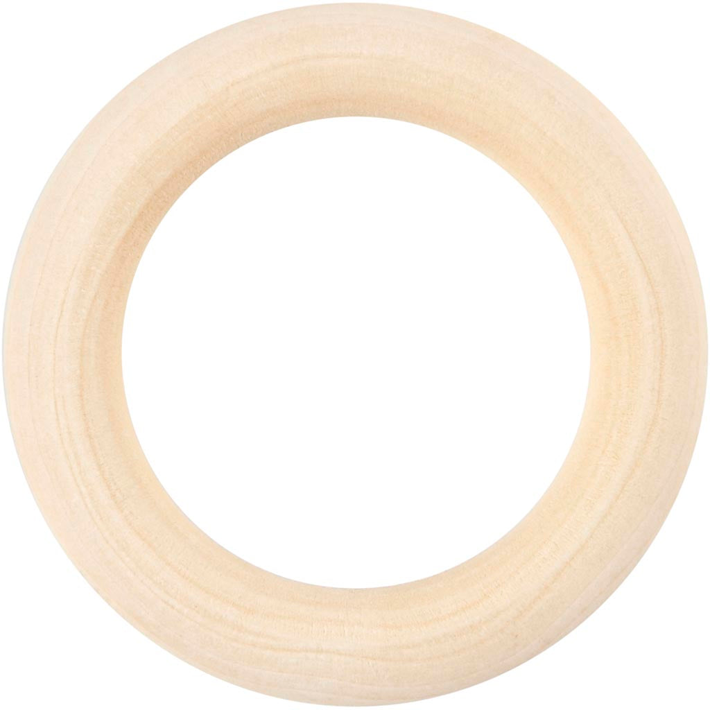 Creativ company ring wood, d 55 mm, 6 pieces 1 box