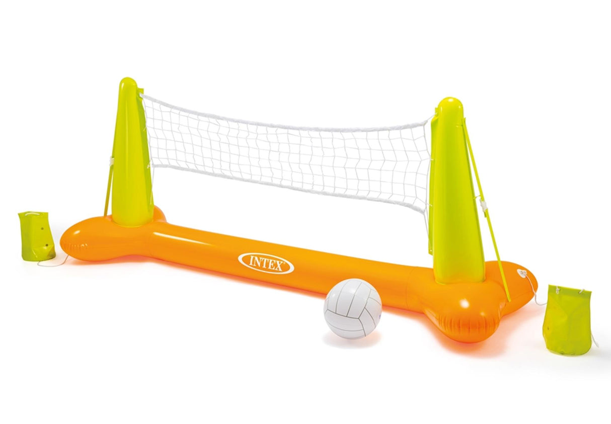 Inflatable volleyball net