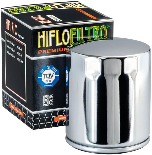 Hiflofiltro oil filter oil filter hf-171c chrome