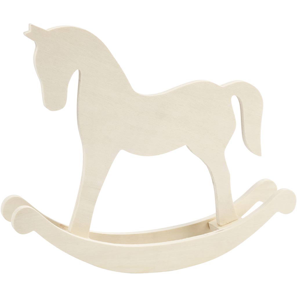 Creativ company rocking horse, h: 24 cm, d: 5 cm, w: 30 cm, 1 piece