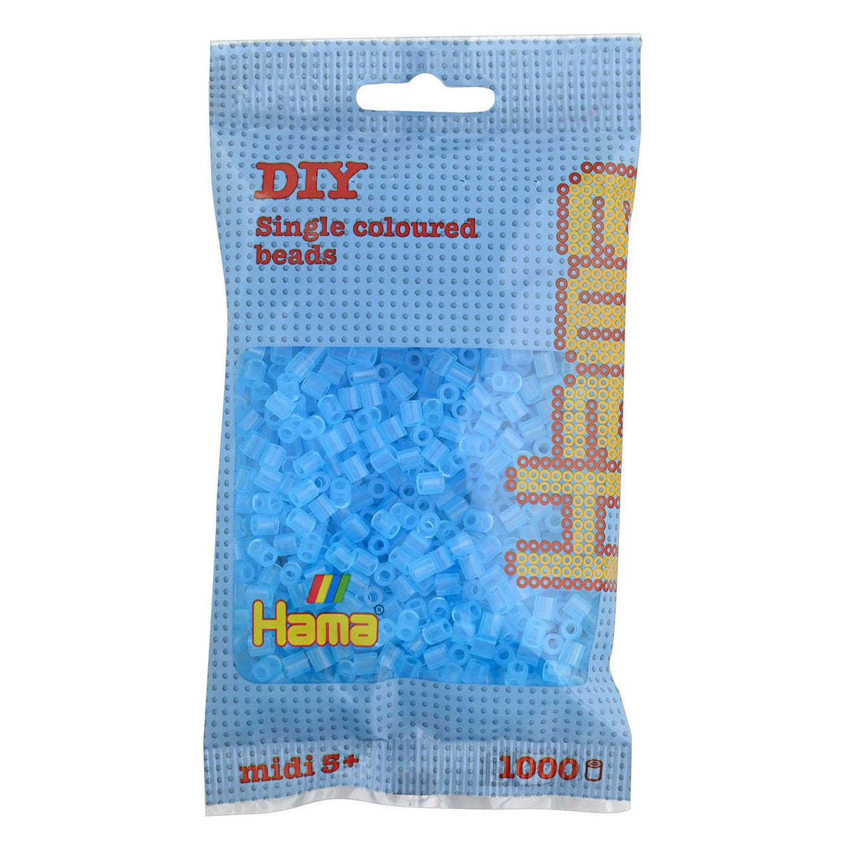 Hama ironing beads - aqua transparent (073), 1000 pcs.