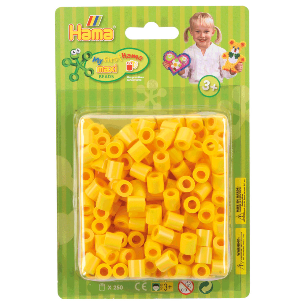 Hama ironing beads maxi - yellow, 250 pcs.