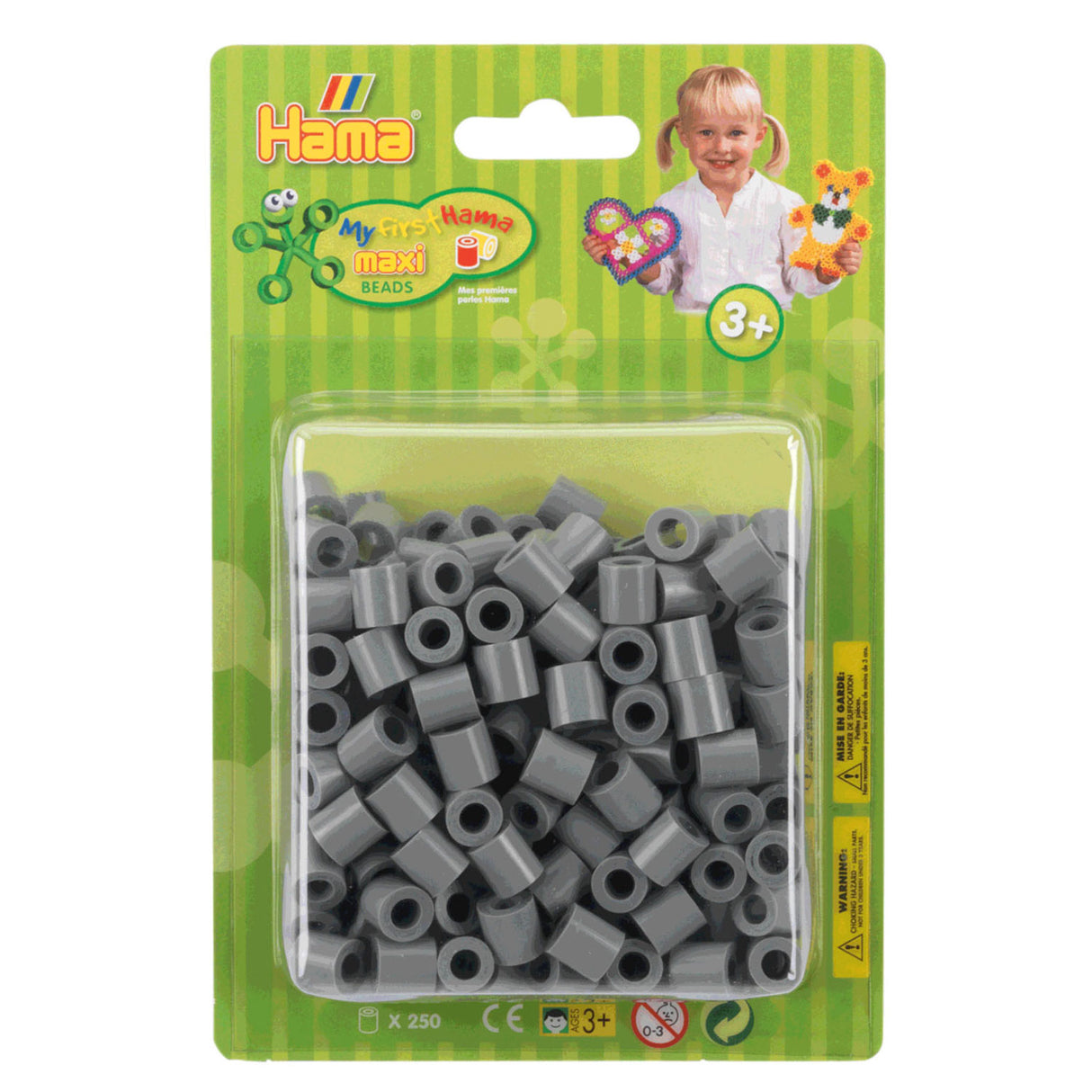 Hama Ironing Beads Maxi Gray, 250 pcs.