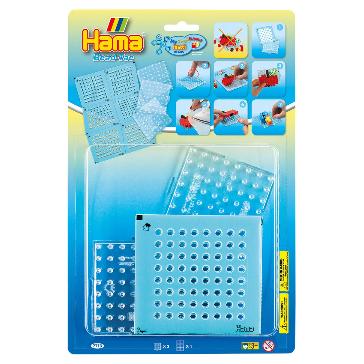 Hama bead-tac ironing bead plates maxi, 3 pcs.