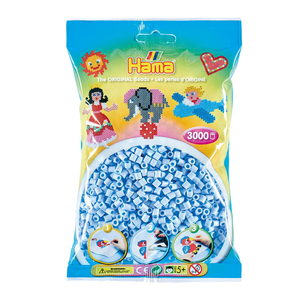 Hama ironing beads - pastel ice blue (97), 3000 pcs.
