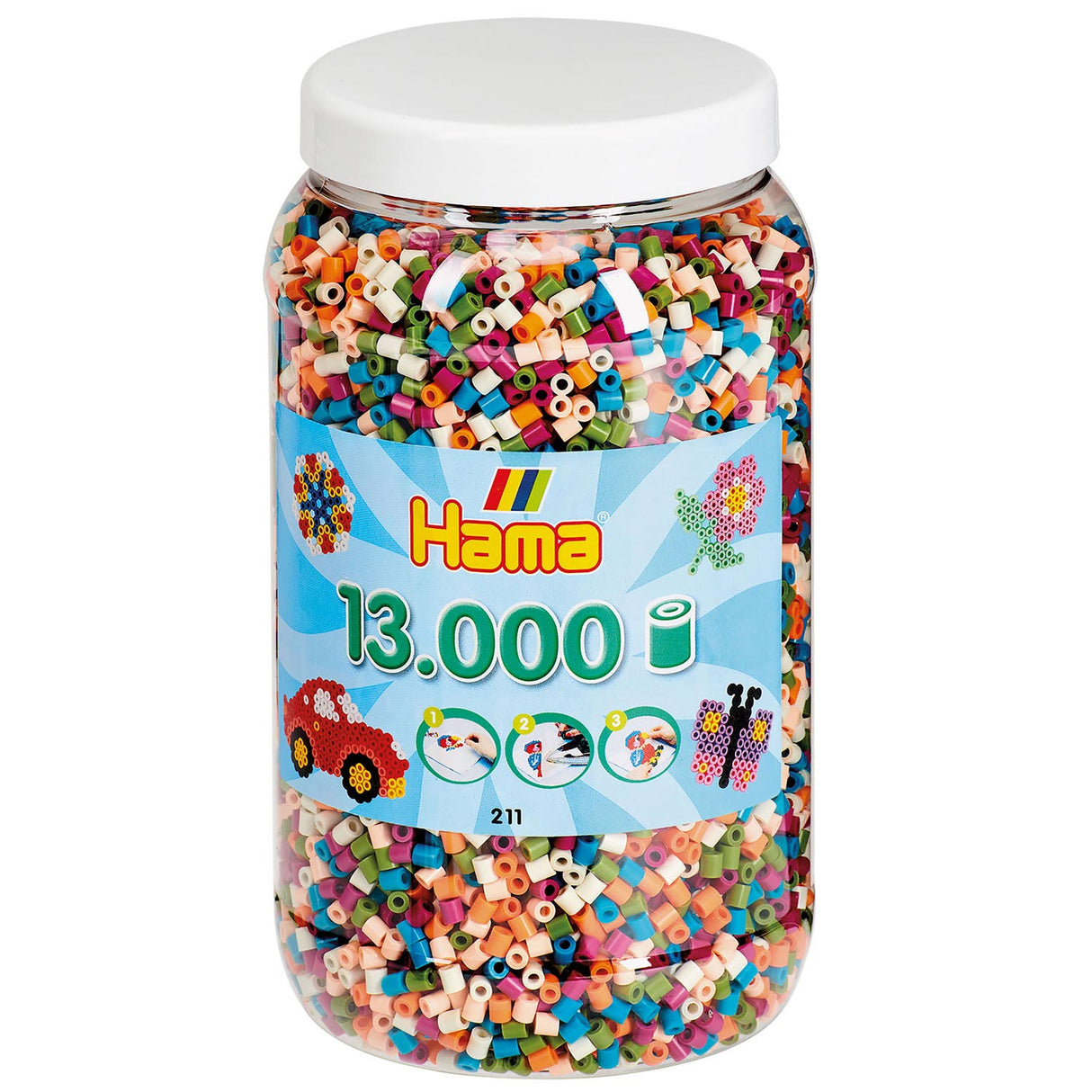 Hama String Beads en Pot - Mix (58), 13,000.