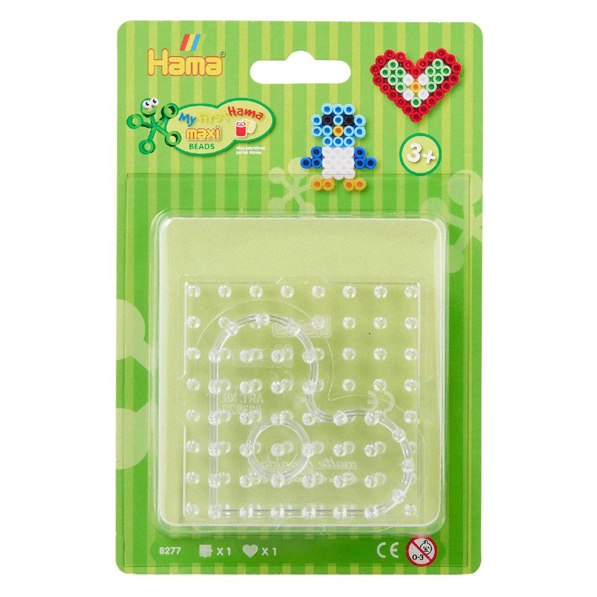 Hama Ironing Bead Board Maxi Square and Heart, 2 pcs.
