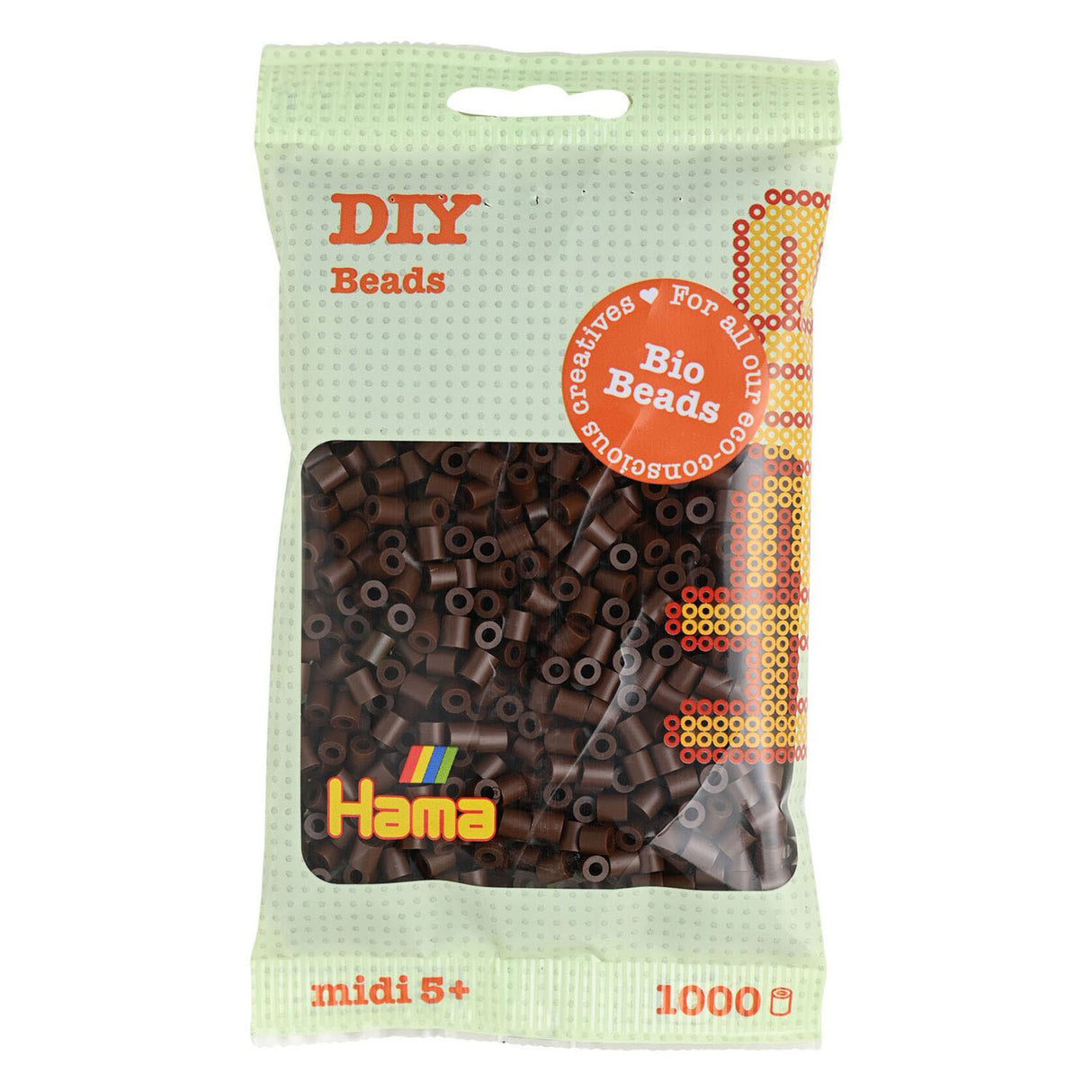 Hama organic ironing beads - brown (012), 1000 pcs.