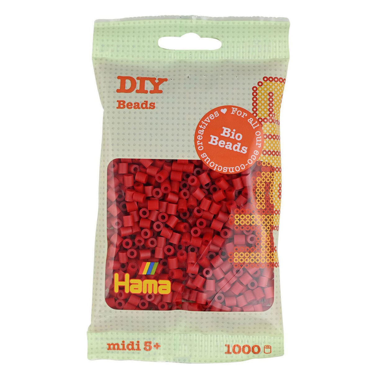 HAMA Bio String Beads - Dark Red (022), 1000st.