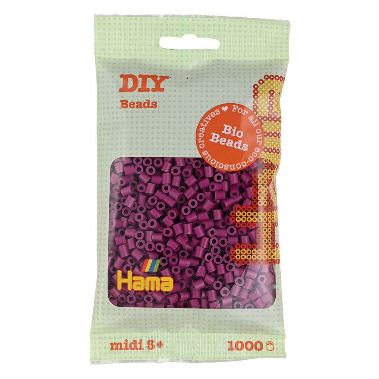 Hama Bio String Beads - Pruim (082), 1000.
