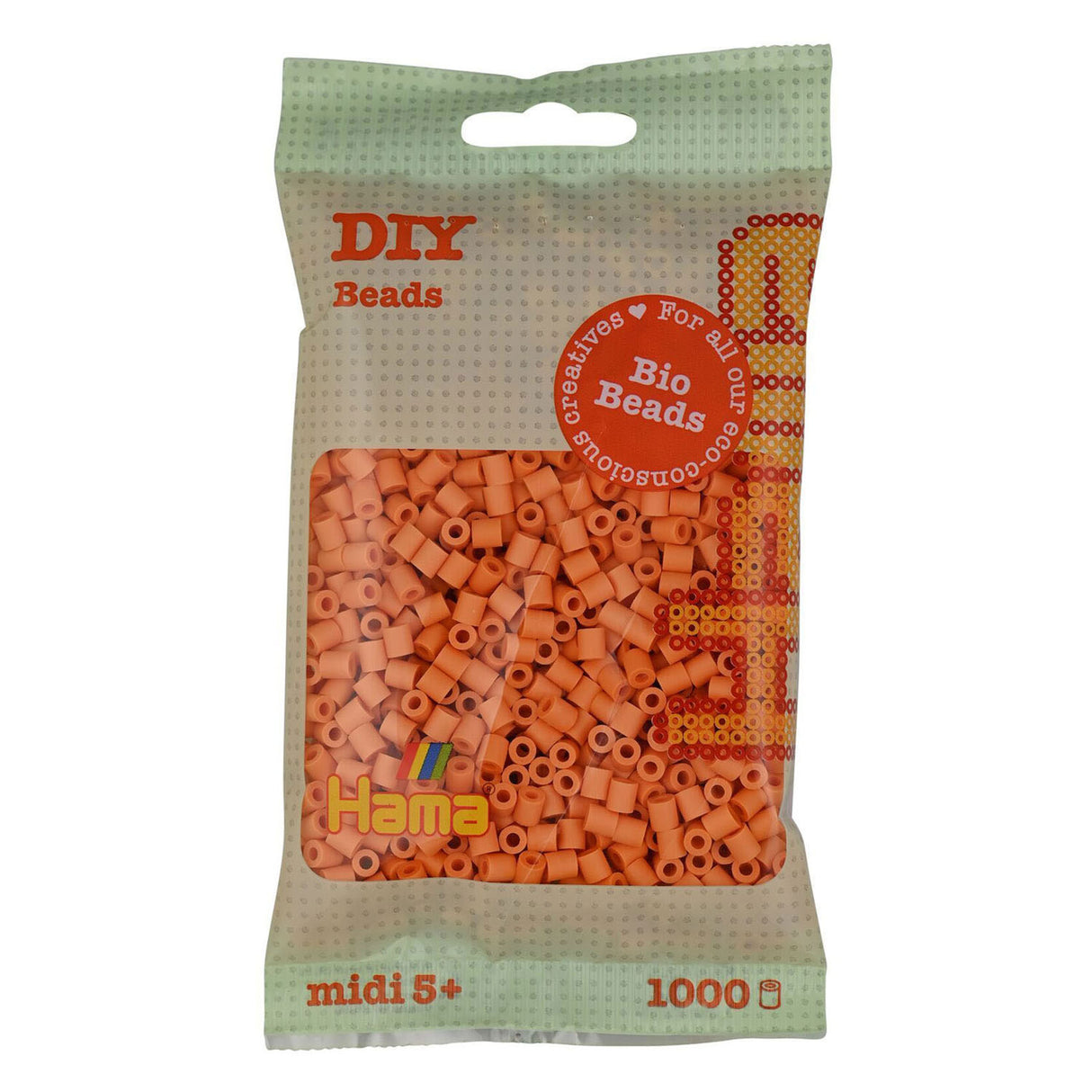 Hama organic ironing beads - light apricot (105), 1000 pcs.