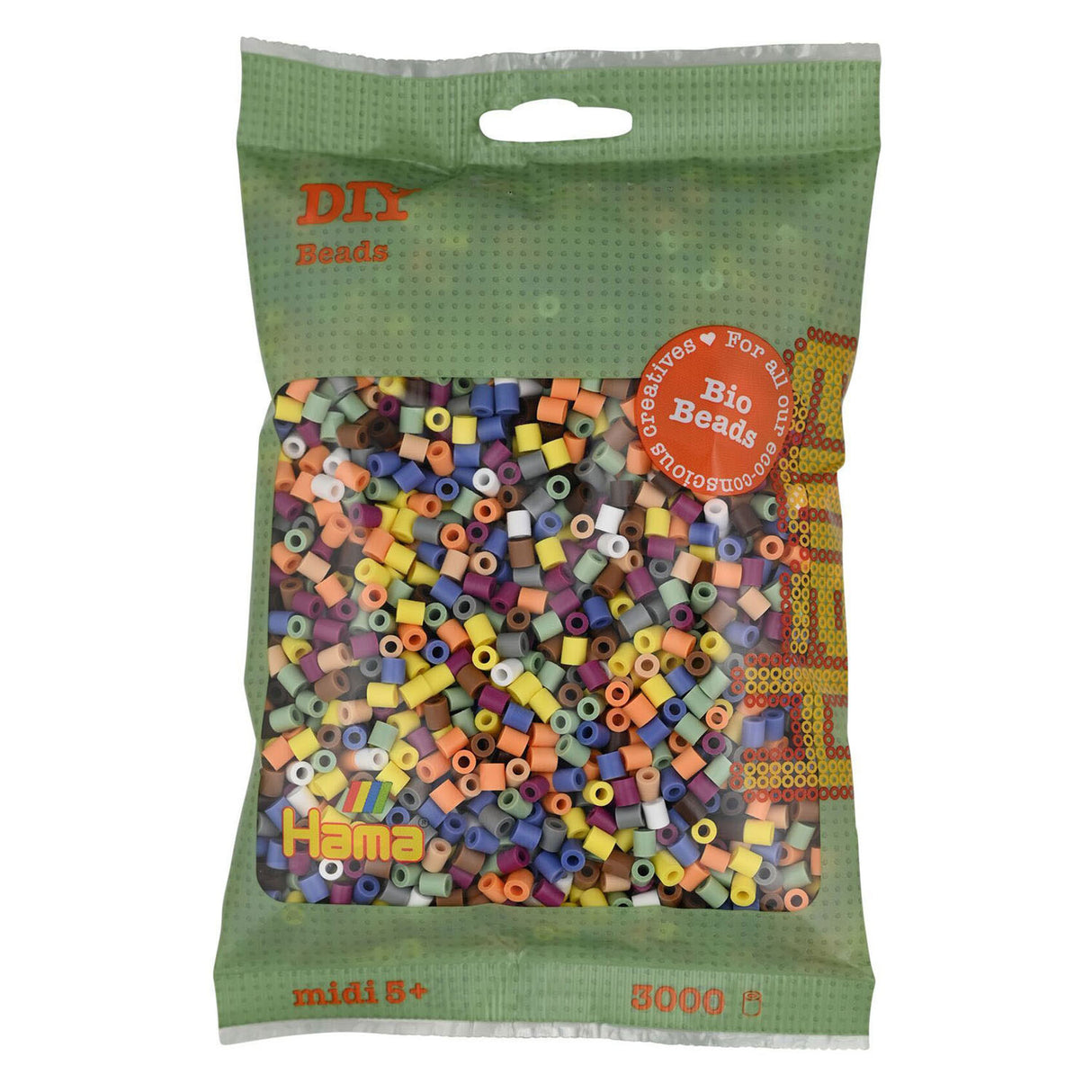 Hama Bio String Beads - Color Mix (197), 3000.