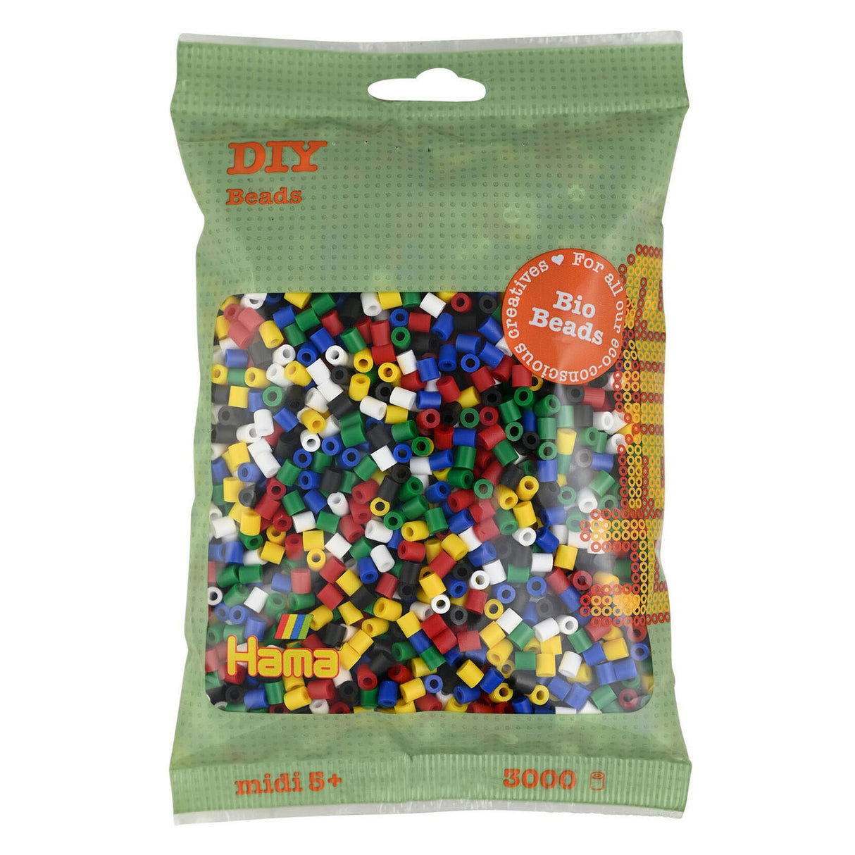 Hama Bio String Beads - Color Mix (198), 3000st.