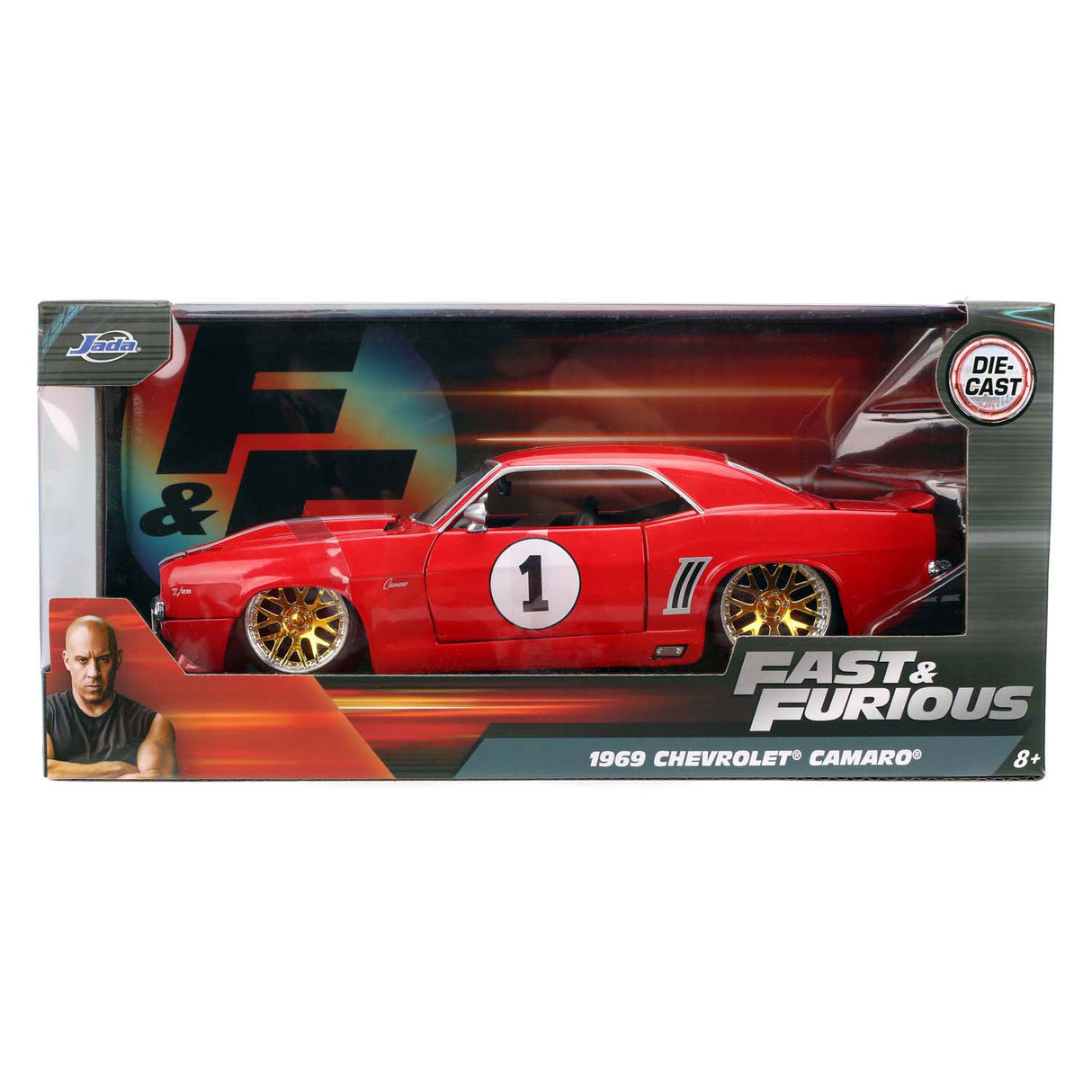 Jada играчки jada fast furious 1969 chevrolet camaro 1:24