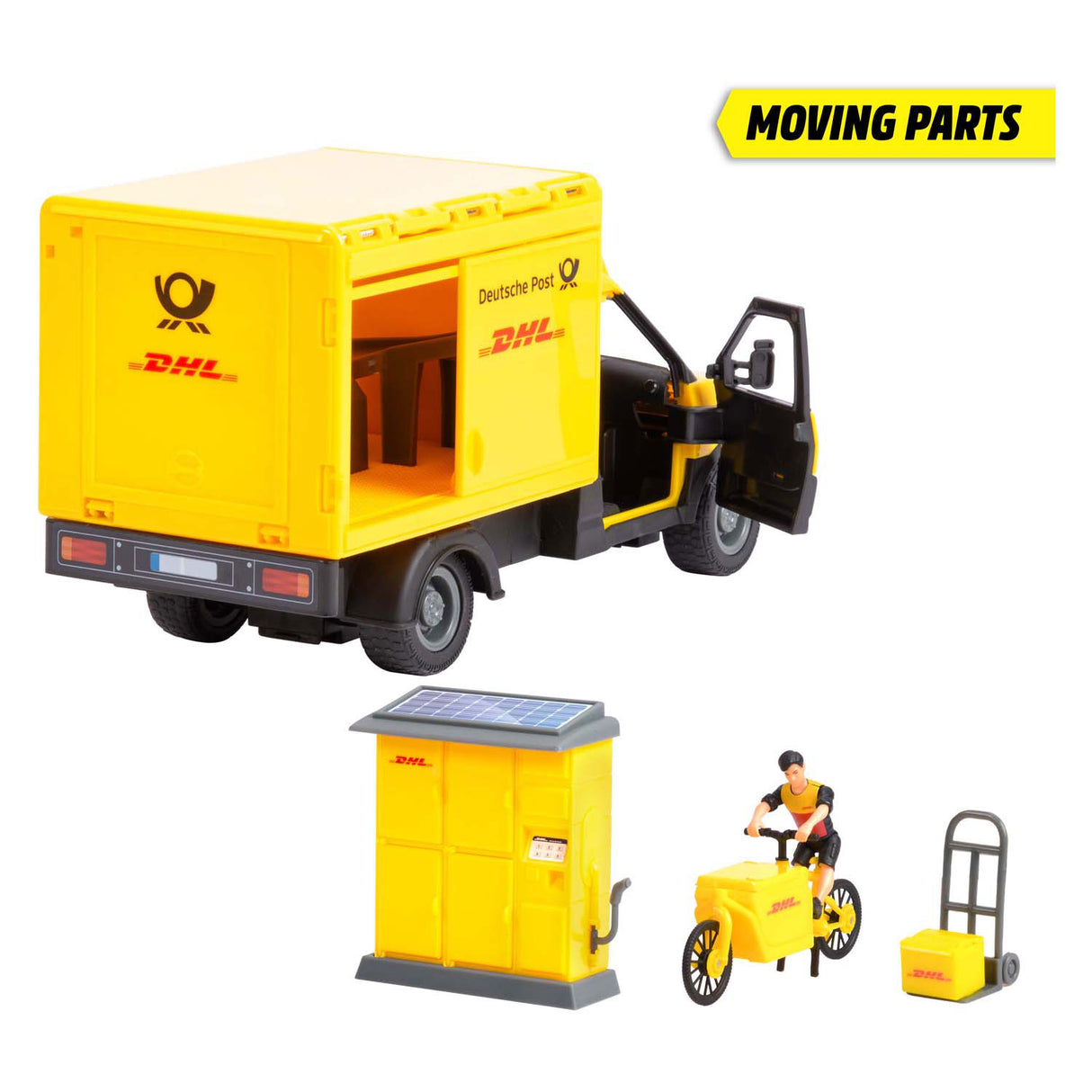 Dickie DHL parcel vehicle set