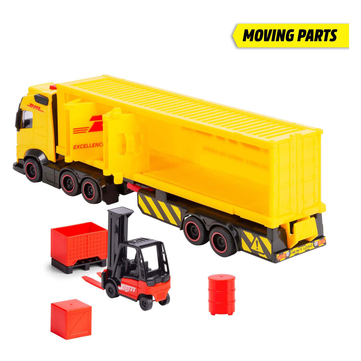 Dickie toys truck dhl with forklift with light and sound | 2 pcs