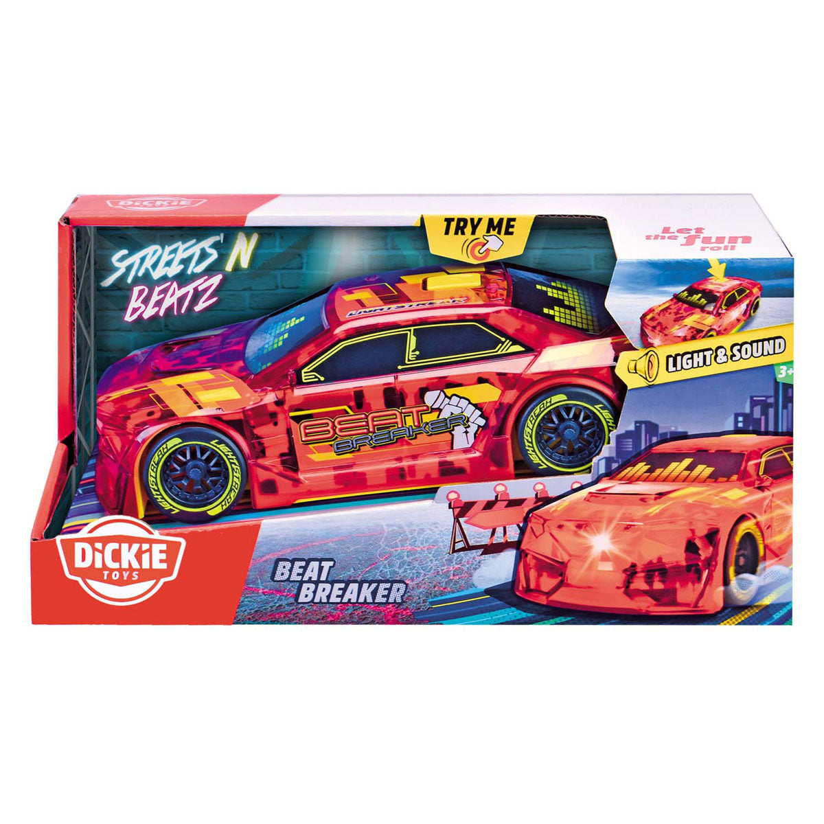 Dickie beat breaker coche de carreras rojo