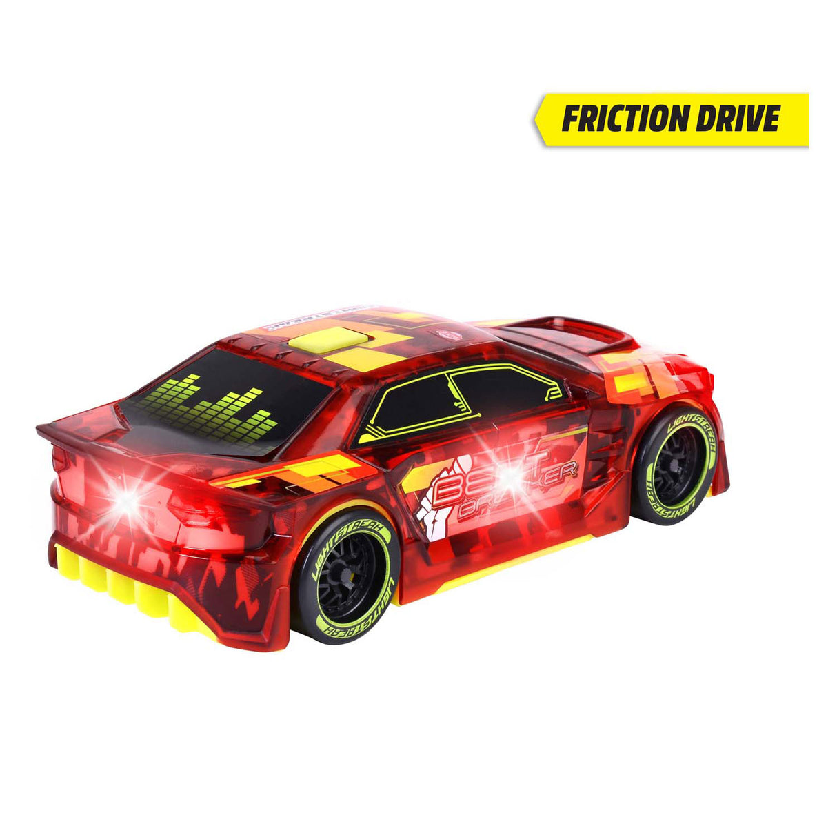 Dickie beat breaker coche de carreras rojo