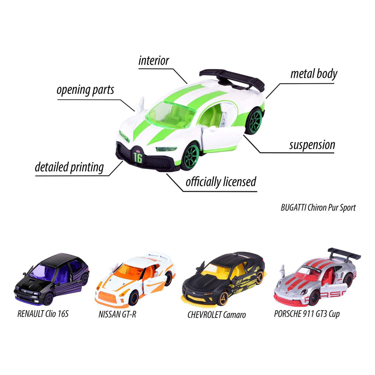 Majorette die-cast vehicles limited edition 10, 5 pcs.