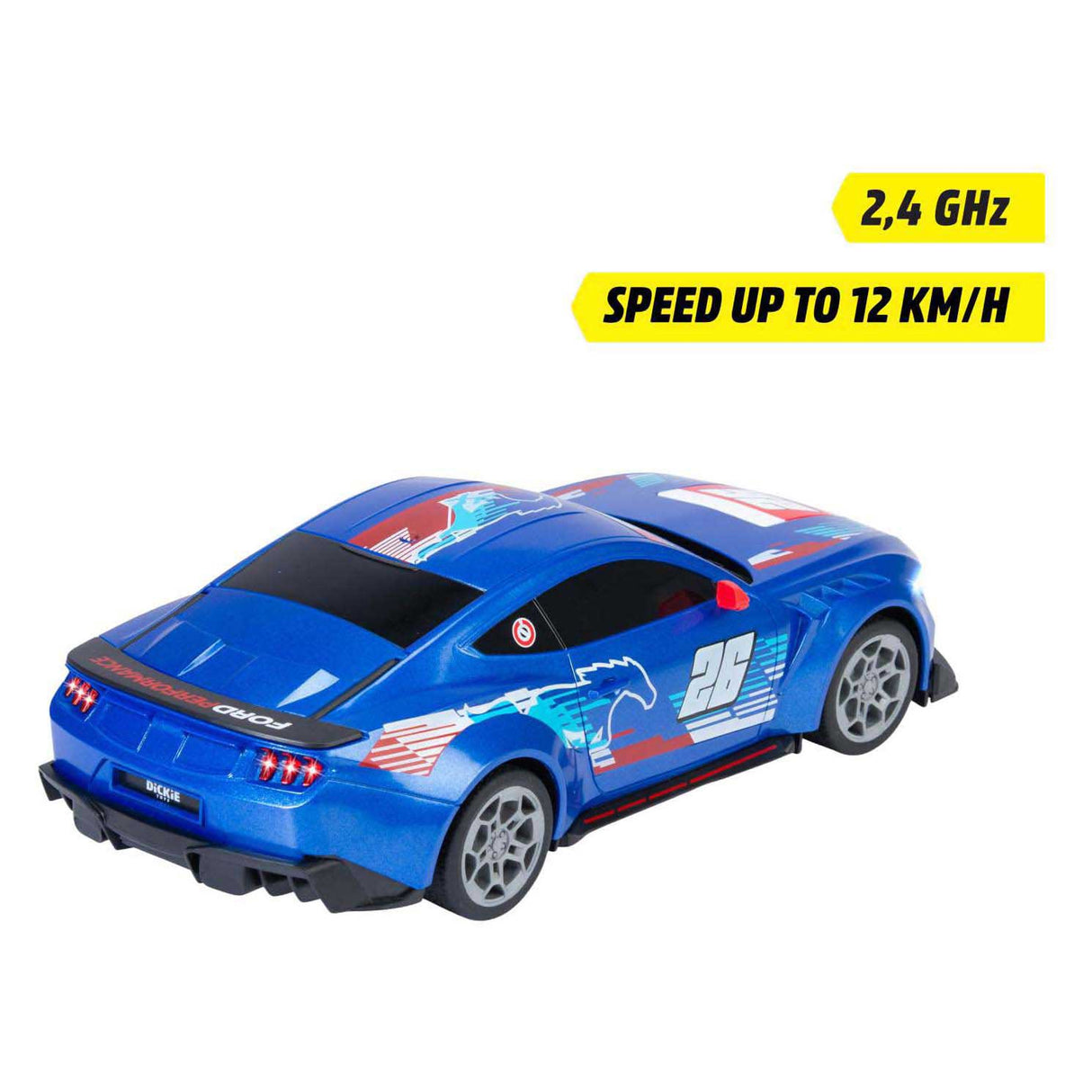 Dickie rc ford mustang customized, try me, rtr