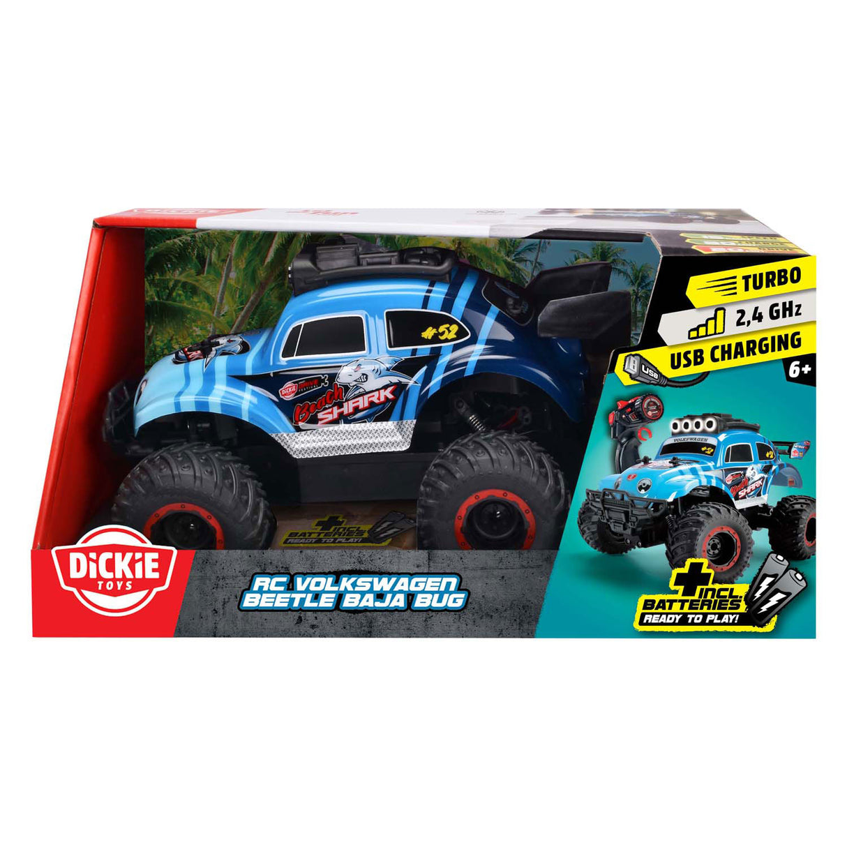 Dickie rc volkswagen beetle monster bug, rtr