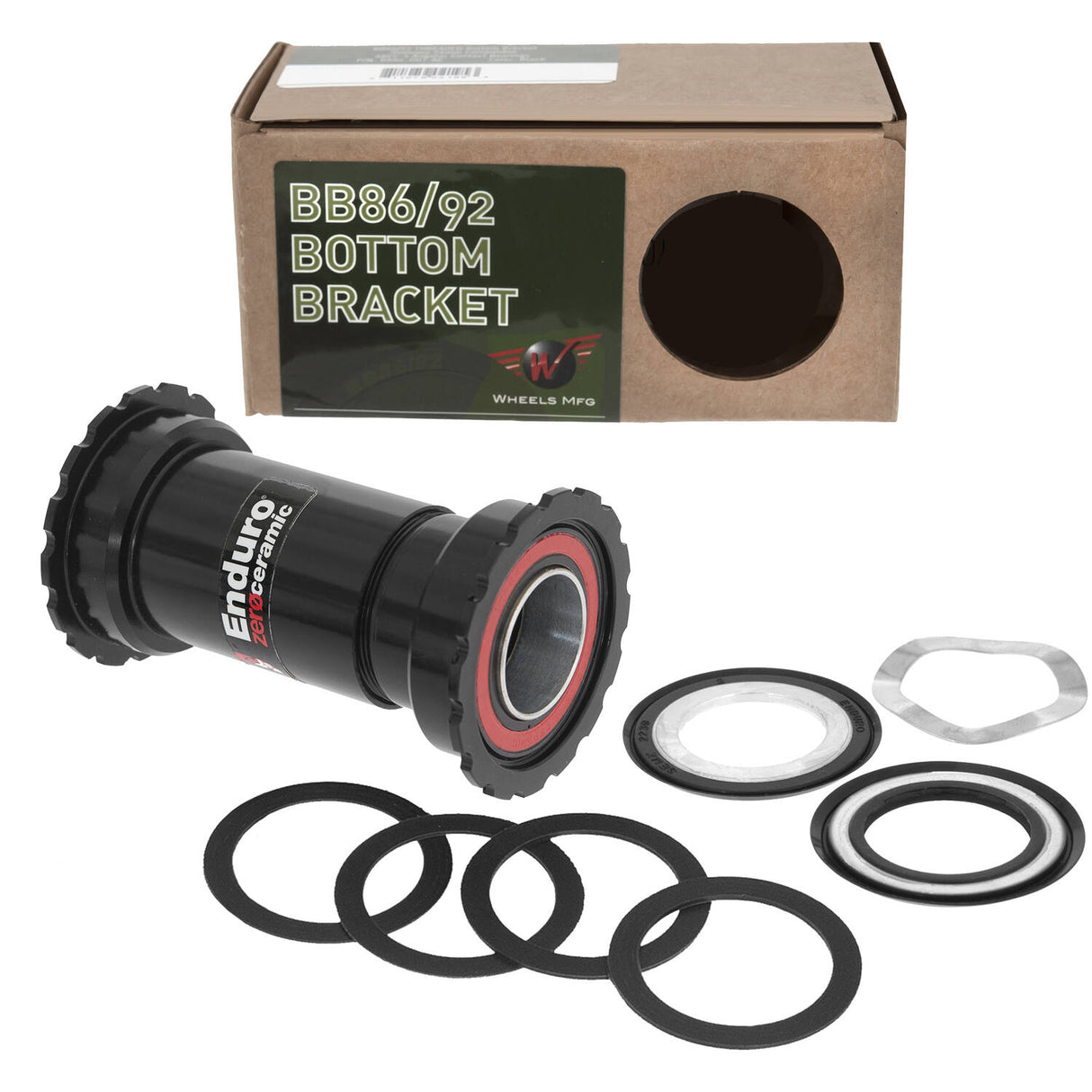 Hjulfremstillingshjul MFG bundbeslag Pressfit BB86 92 SRAM ZERAMISK KERAMISK SVART