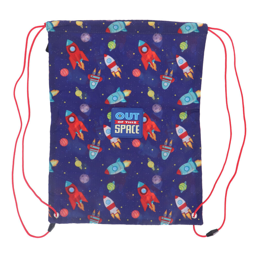 Sac à dos de gym basique espace 43x37 cm