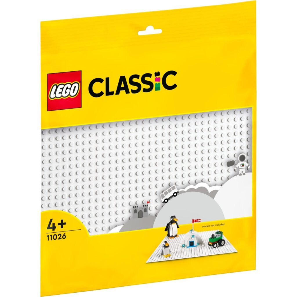 Piatto da edificio bianco LEGO Classic 11026