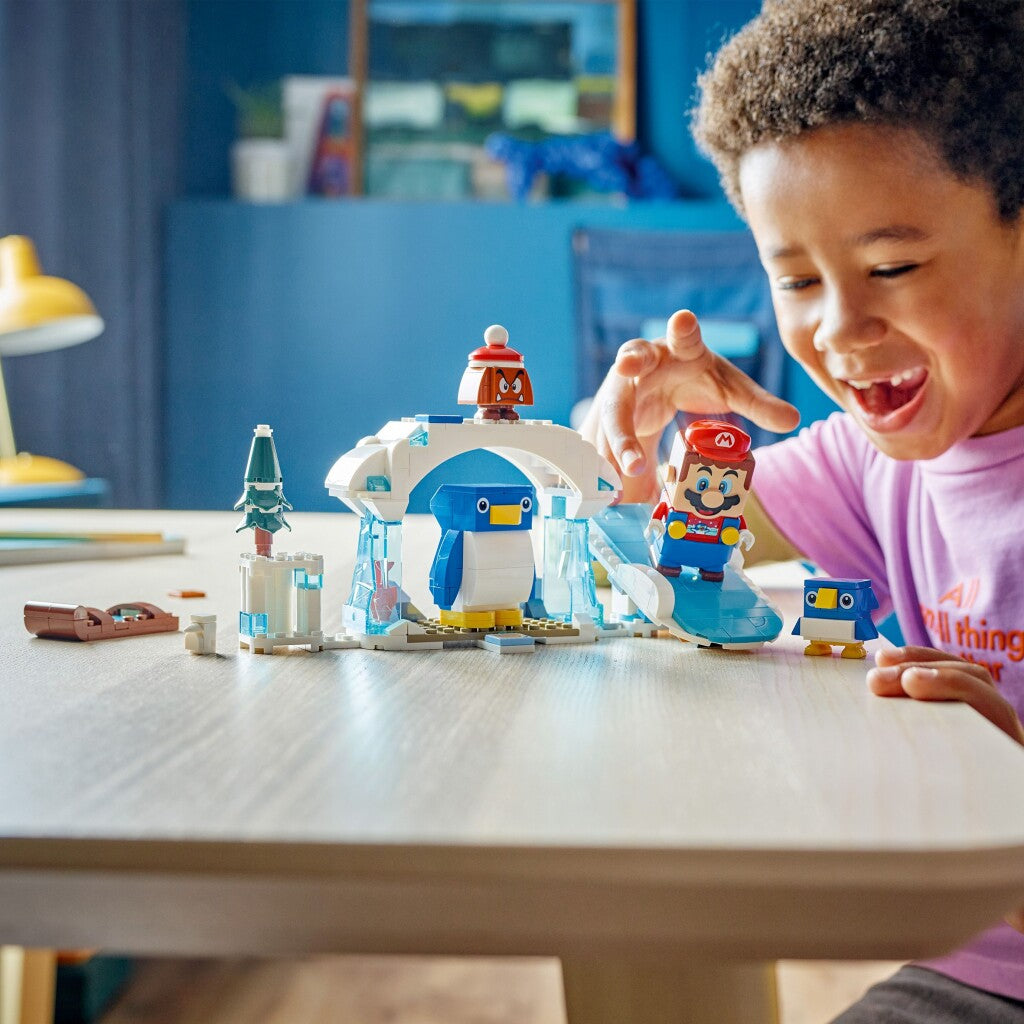 Tacar Leathnaithe Lego LEGO Super Mario 71430: Eachtraíochta Sneachta le Penguin agus Teaghlach