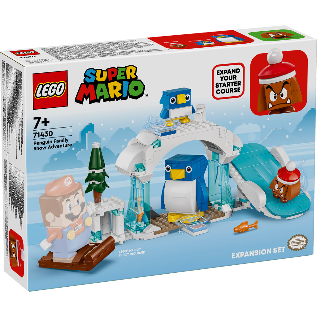 Tacar Leathnaithe Lego LEGO Super Mario 71430: Eachtraíochta Sneachta le Penguin agus Teaghlach