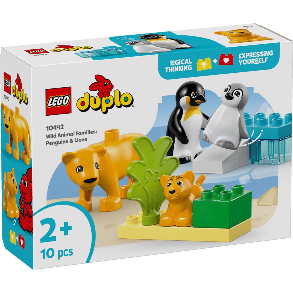 Lego duplo 10442 families of wild animals penguins and lions