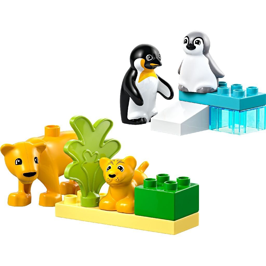 Lego duplo 10442 families of wild animals penguins and lions