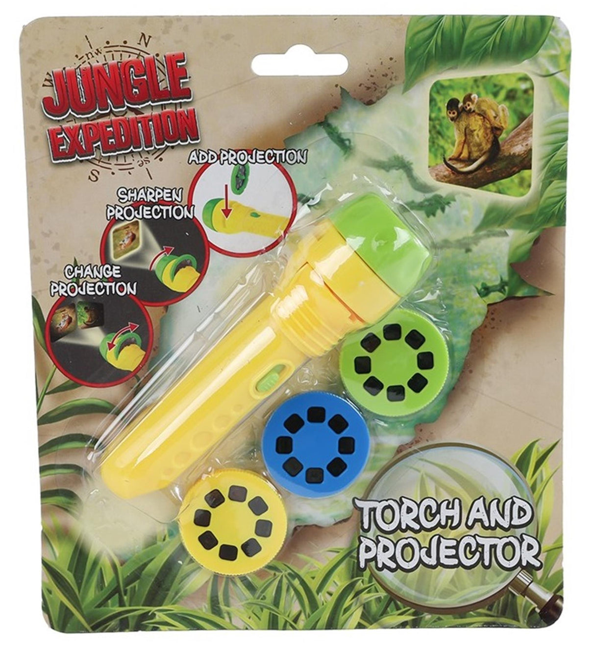 Taschenlampenprojektor für Dschungelexpedition