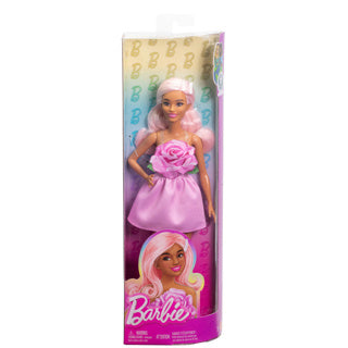Barbie fashionista doll pink rose