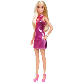 Barbie Fashionista Pop Pink Kleid Herz geschnitten