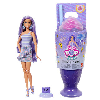 Barbie doll reveal sweet treats purple