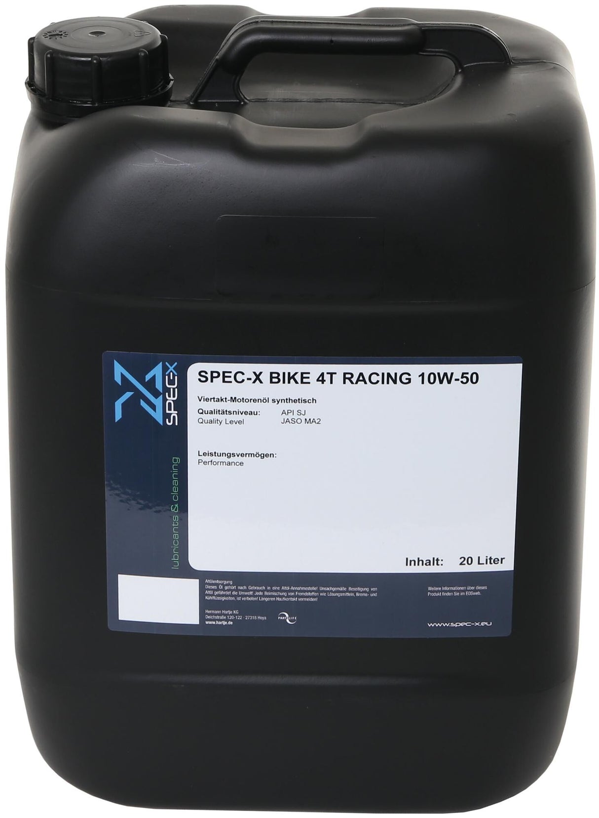 Spec-x motor oil bike 4t racing motor oil 4t 10w-50 raci 20l bike
