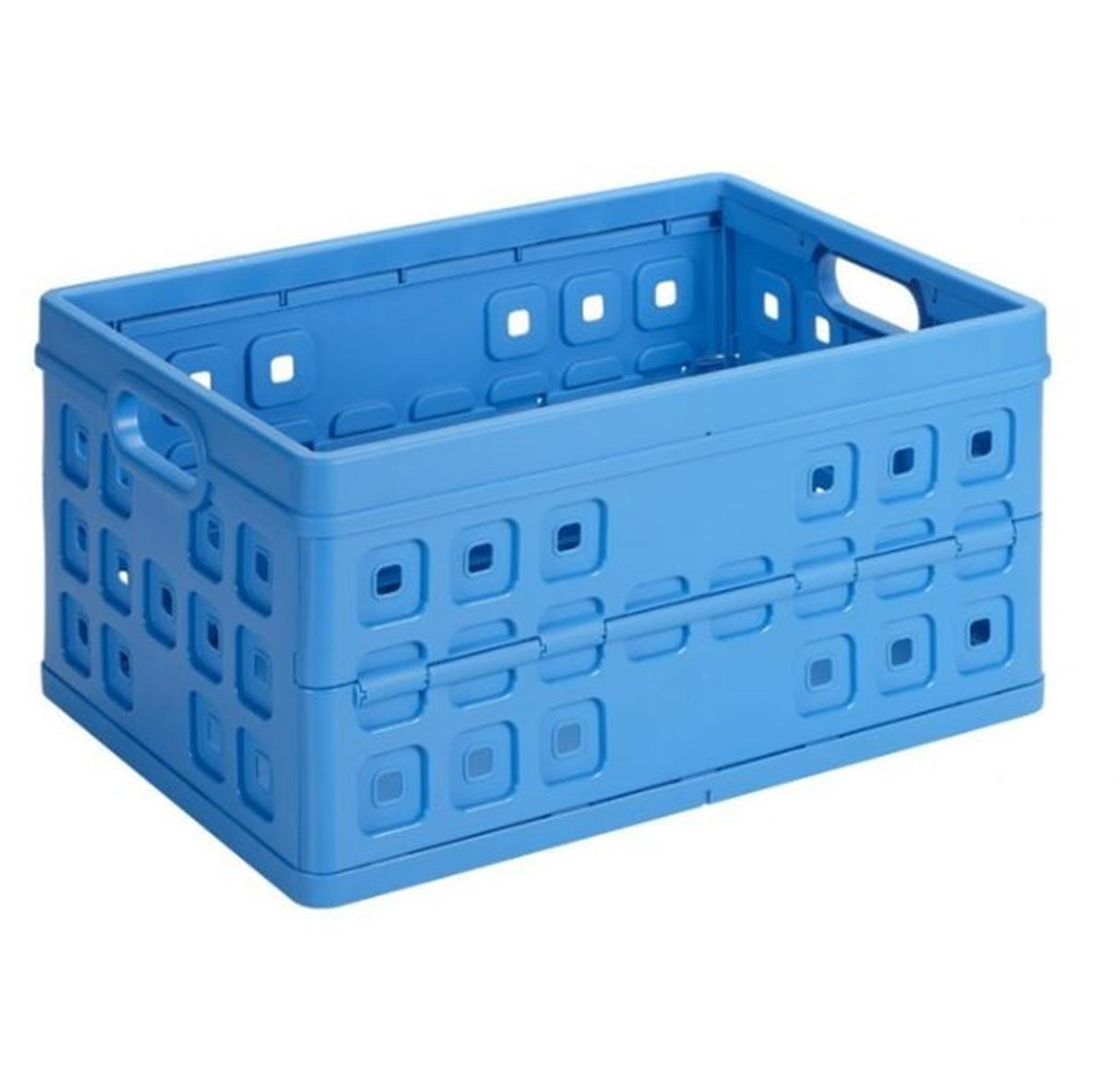 Sunware square folding crate 46l blue