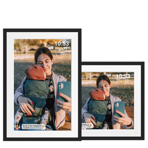 Benel Frameo digital photo frame HF-109t black 10.1 inch with frameglow