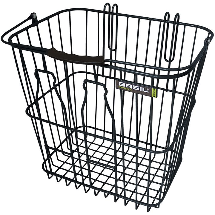 Basil Bottle basket - bicycle basket - rear - black