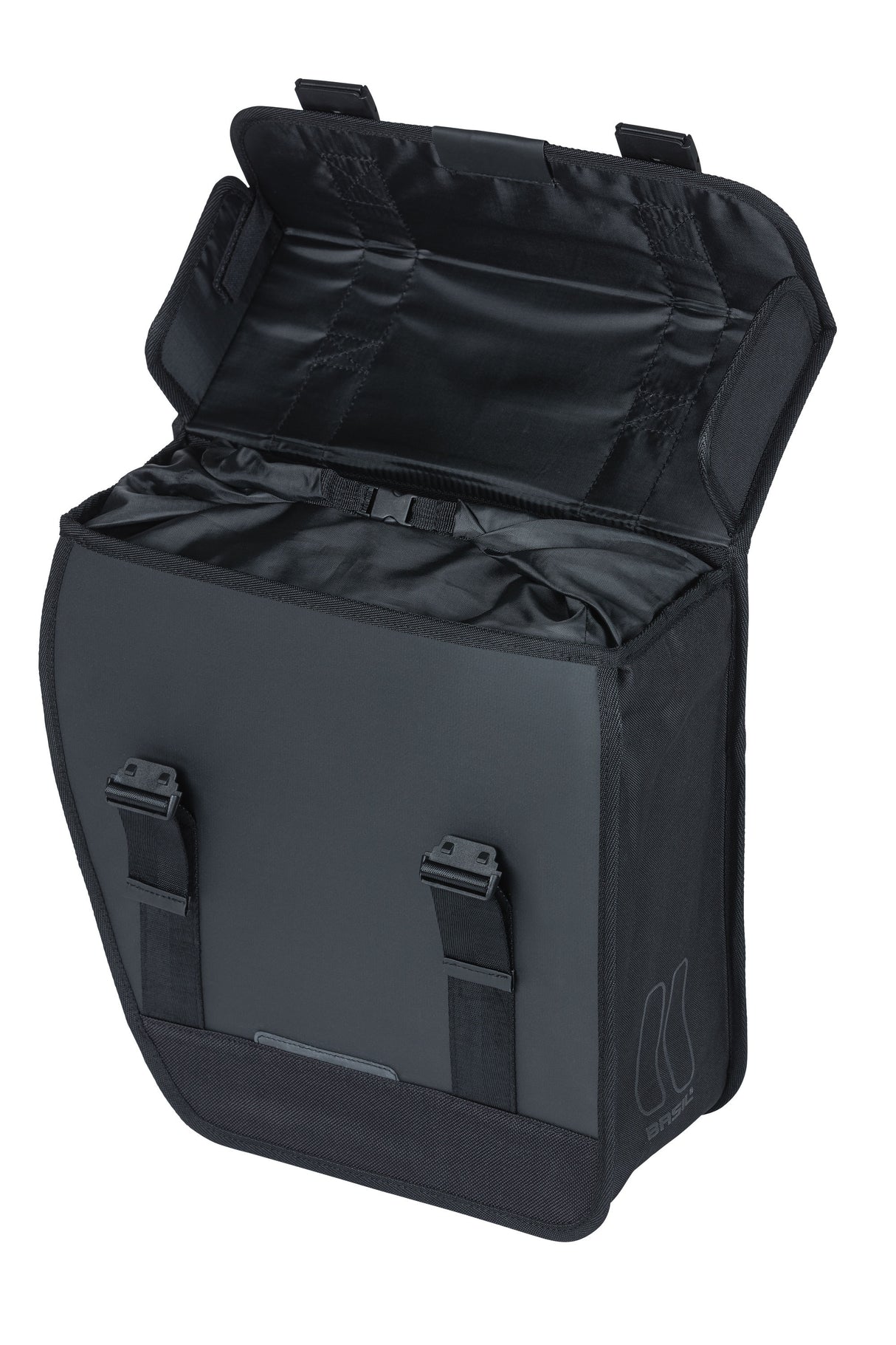 Basil Tour izquierda - Bolsa de bicicleta individual Negro