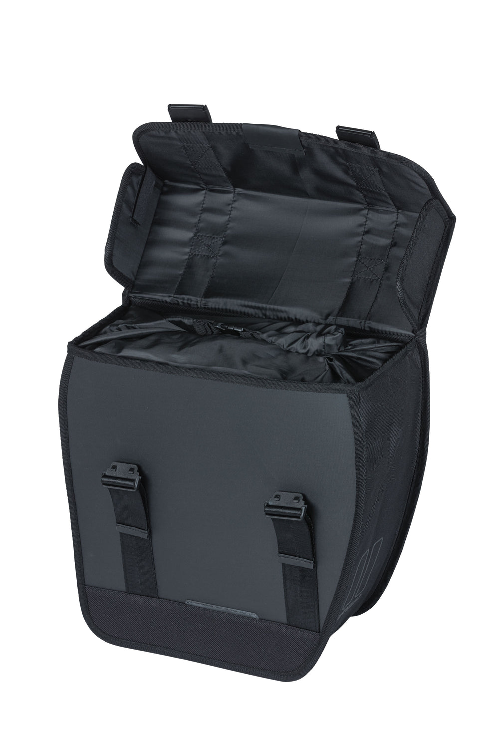 Tour de albahaca a la izquierda: bolsa de bicicleta individual, negro, impermeable