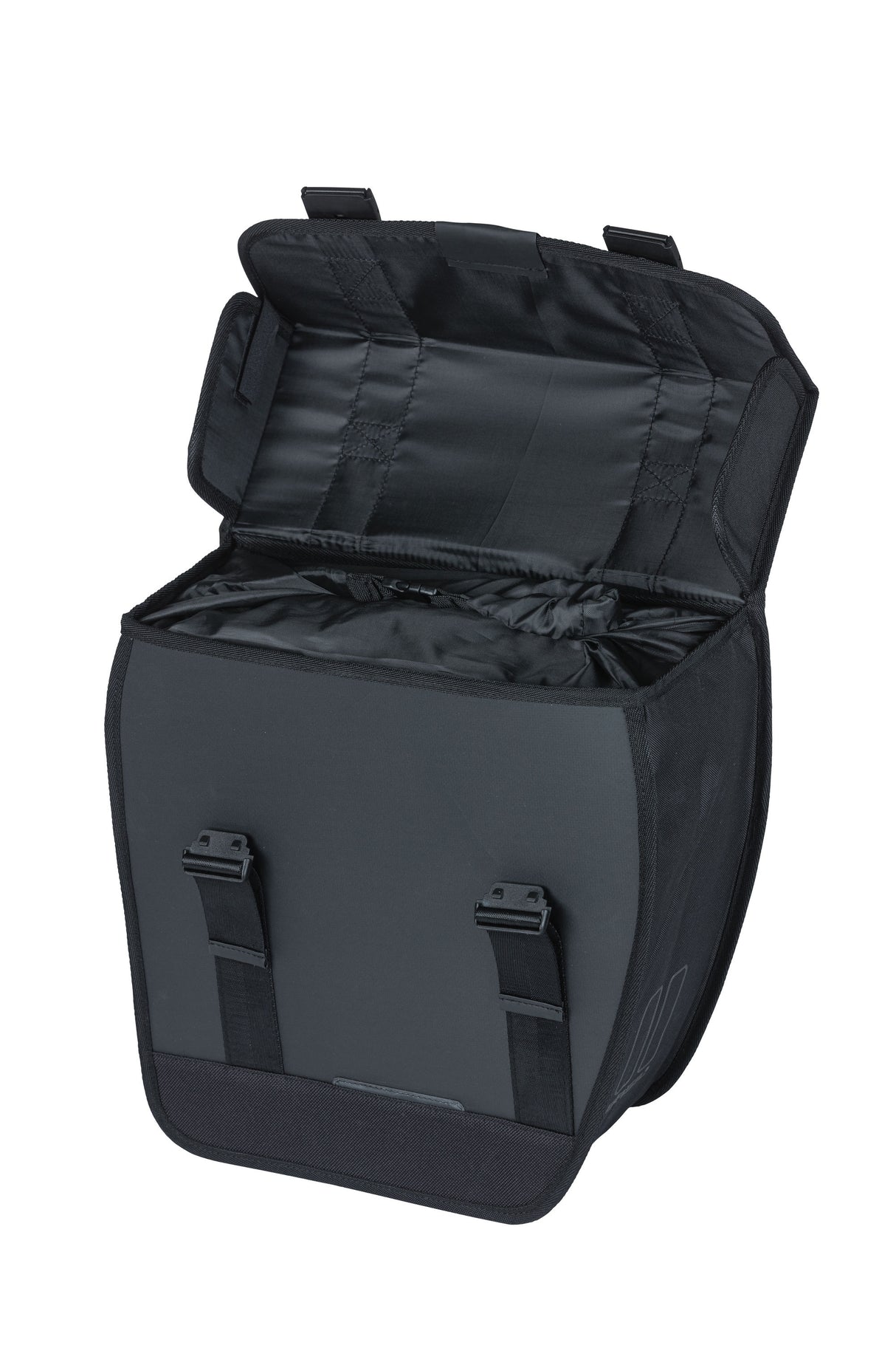 Tour de albahaca a la izquierda: bolsa de bicicleta individual, negro, impermeable