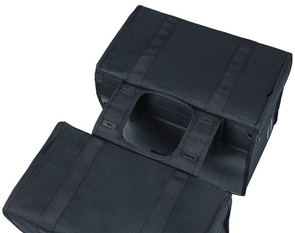 Basil Kavan Eco Classic Double Bicycle Bag - Toile biologique durable - Black - 68L