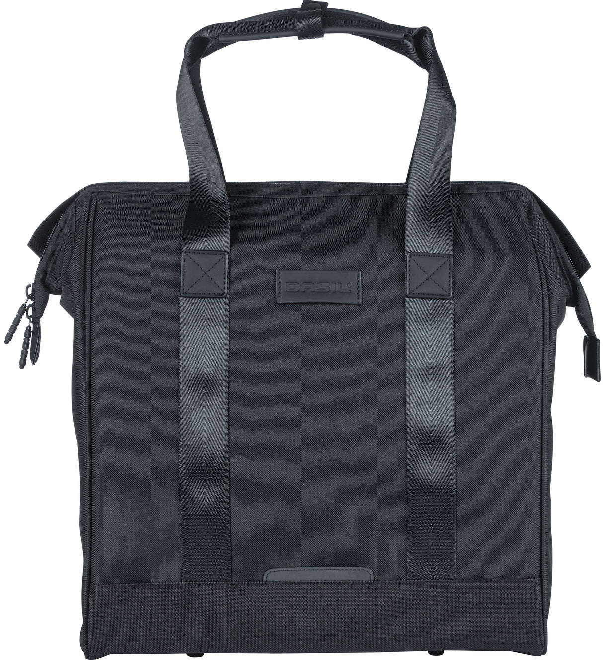 Basil Grand Bicycle Shopper - Bolsa de retorno de agua negra para bicicletas eléctricas, 23L