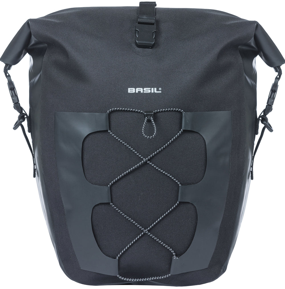 Basil Navigator Waterproof single pannier, black