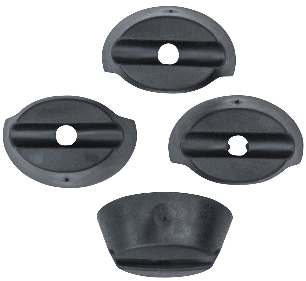 Basil Buddy Rubber Rings - Set of 4 - Svart