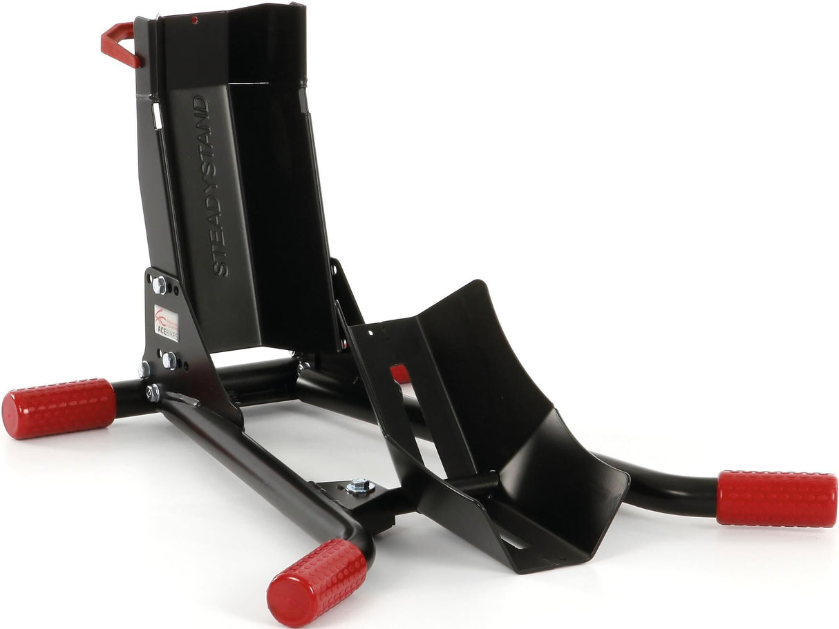 Acebikes ace bikes front wheel motor support steadystand motorcycle stand mod. 250 steadystand