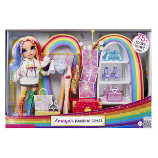 Mga entertainment rainbow high amayas rainbow closet playset